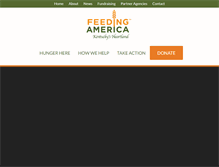 Tablet Screenshot of feedingamericaky.org